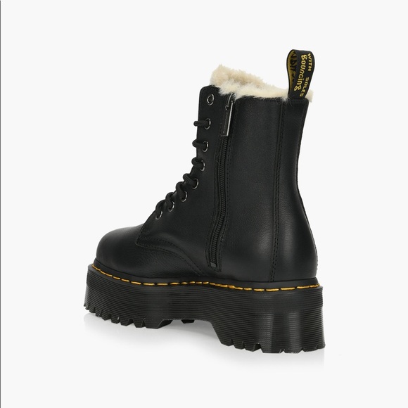 Dr Martens Jadon Faux Fur Lined Platform Boot Size 8 - Picture 7 of 9